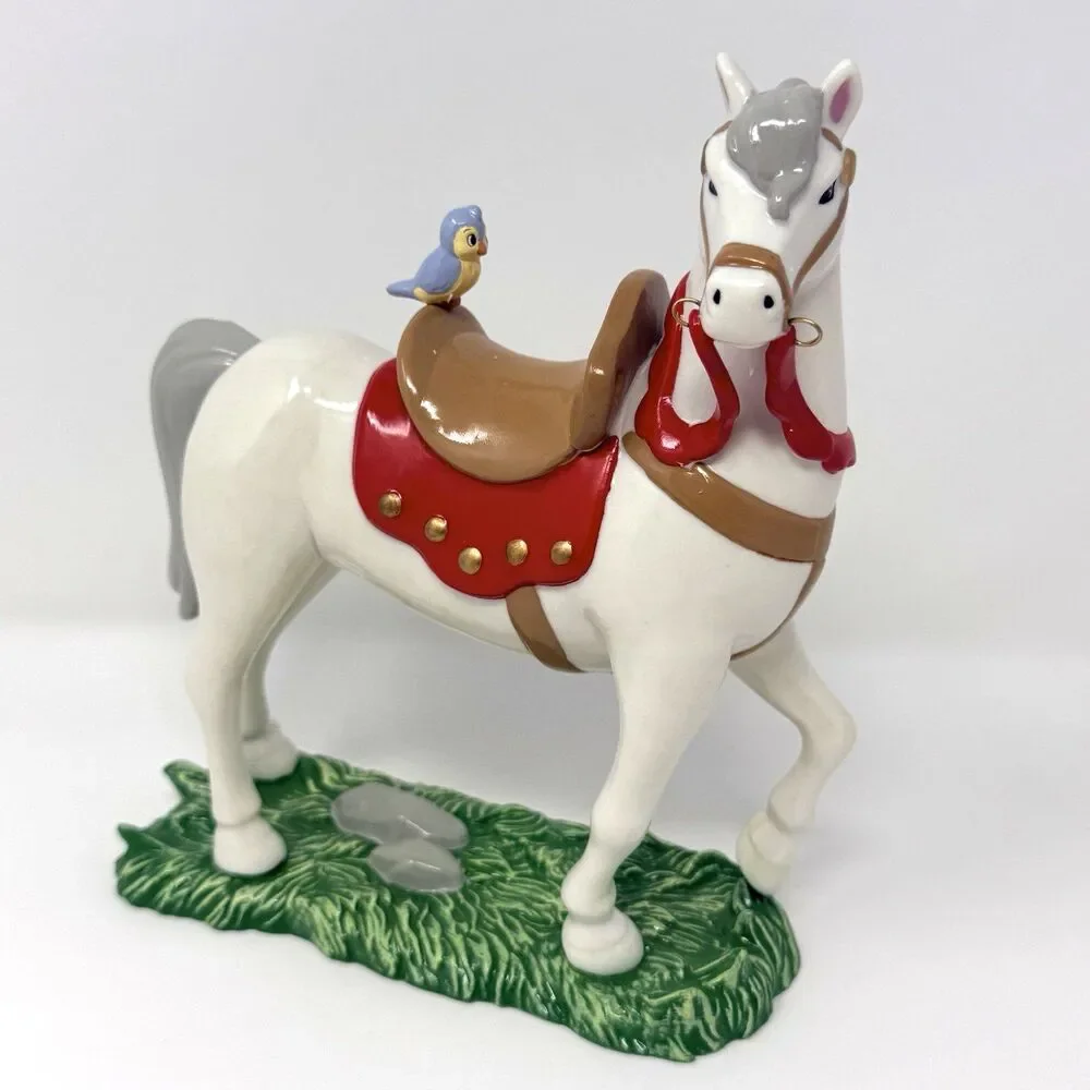 Hawthorne Village Disney Snow White Seven Dwarfs Royal Horse Figurine COA